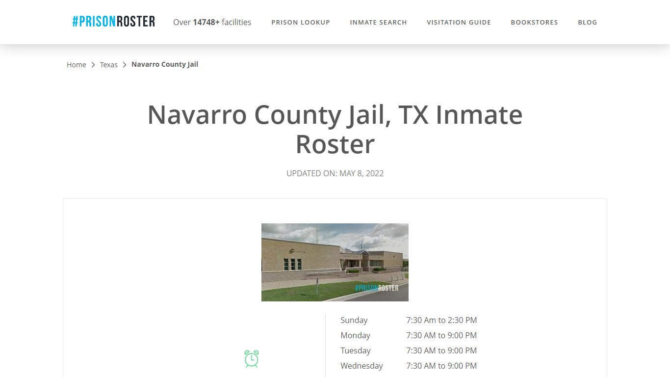Navarro County Jail, TX Inmate Roster